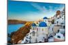 The Famous Blue and White City Oia,Santorini-scorpp-Mounted Photographic Print