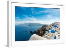 The Famous Blue and White City Oia,Santorini-scorpp-Framed Photographic Print