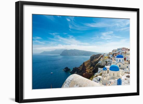 The Famous Blue and White City Oia,Santorini-scorpp-Framed Photographic Print