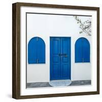 The Famous Blue and White City Oia,Santorini-scorpp-Framed Photographic Print