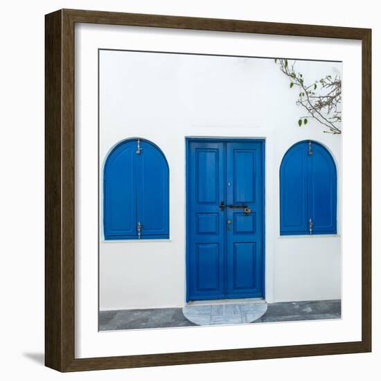 The Famous Blue and White City Oia,Santorini-scorpp-Framed Photographic Print