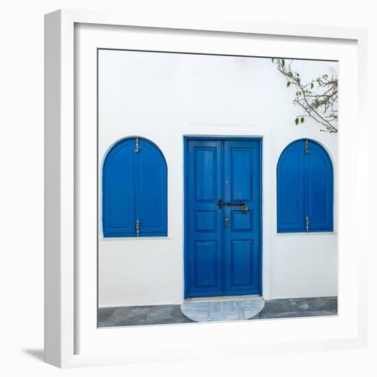 The Famous Blue and White City Oia,Santorini-scorpp-Framed Photographic Print