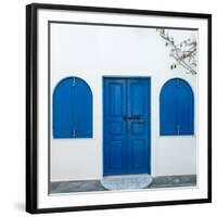 The Famous Blue and White City Oia,Santorini-scorpp-Framed Photographic Print