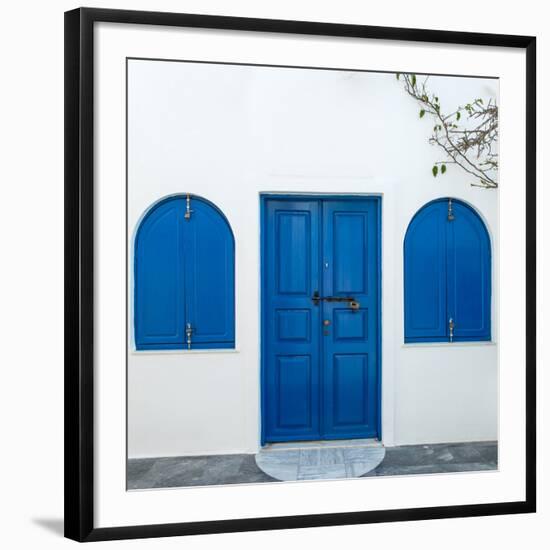 The Famous Blue and White City Oia,Santorini-scorpp-Framed Photographic Print