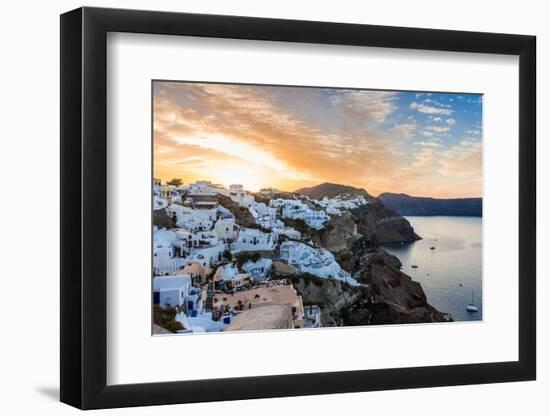 The Famous Blue and White City Oia,Santorini-scorpp-Framed Photographic Print