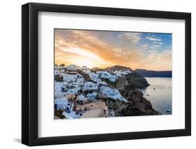 The Famous Blue and White City Oia,Santorini-scorpp-Framed Photographic Print