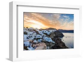 The Famous Blue and White City Oia,Santorini-scorpp-Framed Photographic Print