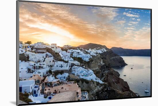 The Famous Blue and White City Oia,Santorini-scorpp-Mounted Photographic Print