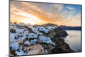 The Famous Blue and White City Oia,Santorini-scorpp-Mounted Photographic Print