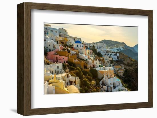 The Famous Blue and White City Oia,Santorini-scorpp-Framed Photographic Print