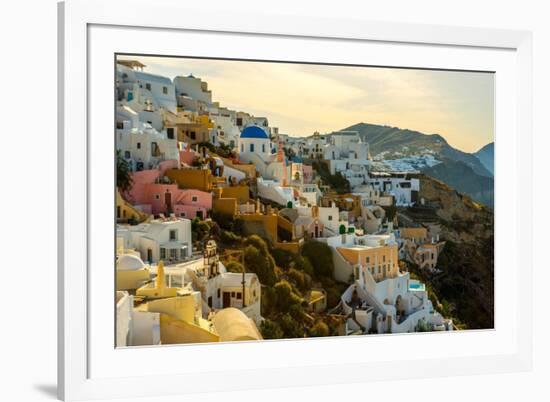 The Famous Blue and White City Oia,Santorini-scorpp-Framed Photographic Print