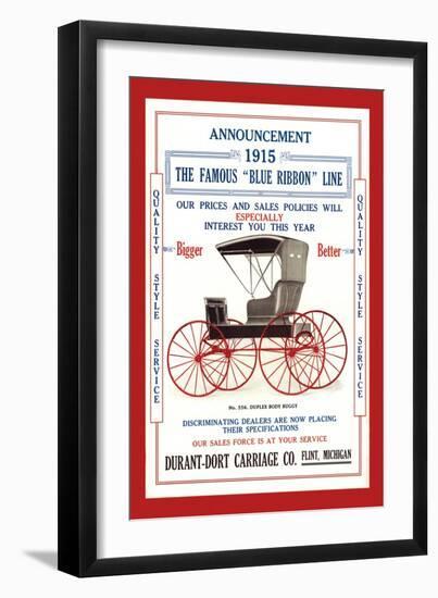 The Famous Blue-Ribbon Line-null-Framed Art Print