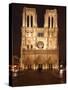 The Famous Cathedral of Notre Dame in Paris after the Rain, France-David Bank-Stretched Canvas