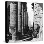 The Famous Colonnade in the Great Temple at Karnak, Thebes, Egypt, 1905-Underwood & Underwood-Stretched Canvas