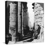 The Famous Colonnade in the Great Temple at Karnak, Thebes, Egypt, 1905-Underwood & Underwood-Stretched Canvas