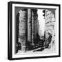 The Famous Colonnade in the Great Temple at Karnak, Thebes, Egypt, 1905-Underwood & Underwood-Framed Photographic Print