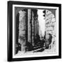 The Famous Colonnade in the Great Temple at Karnak, Thebes, Egypt, 1905-Underwood & Underwood-Framed Photographic Print