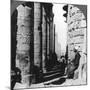 The Famous Colonnade in the Great Temple at Karnak, Thebes, Egypt, 1905-Underwood & Underwood-Mounted Photographic Print