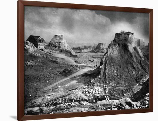 The Famous Denny Regrade of Seattle, Washington-Lantern Press-Framed Art Print