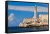 The Famous Fortress and Lighthouse of El Morro in the Entrance of Havana Bay, Cuba-Kamira-Framed Stretched Canvas