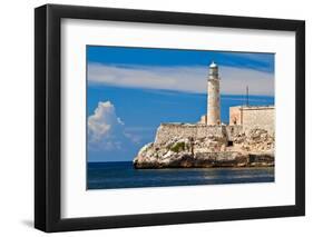 The Famous Fortress and Lighthouse of El Morro in the Entrance of Havana Bay, Cuba-Kamira-Framed Photographic Print