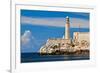 The Famous Fortress and Lighthouse of El Morro in the Entrance of Havana Bay, Cuba-Kamira-Framed Photographic Print