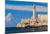 The Famous Fortress and Lighthouse of El Morro in the Entrance of Havana Bay, Cuba-Kamira-Mounted Photographic Print