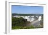 The Famous Iguazu Falls on the Border of Brazil and Argentina-luiz rocha-Framed Photographic Print