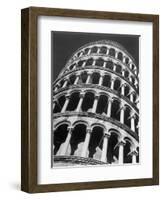 The Famous Leaning Tower, Spared by Shelling in Wwii, Still Standing, Pisa, Italy 1945-Margaret Bourke-White-Framed Photographic Print