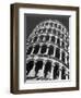 The Famous Leaning Tower, Spared by Shelling in Wwii, Still Standing, Pisa, Italy 1945-Margaret Bourke-White-Framed Photographic Print