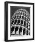 The Famous Leaning Tower, Spared by Shelling in Wwii, Still Standing, Pisa, Italy 1945-Margaret Bourke-White-Framed Photographic Print