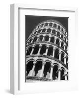 The Famous Leaning Tower, Spared by Shelling in Wwii, Still Standing, Pisa, Italy 1945-Margaret Bourke-White-Framed Photographic Print