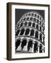 The Famous Leaning Tower, Spared by Shelling in Wwii, Still Standing, Pisa, Italy 1945-Margaret Bourke-White-Framed Photographic Print