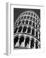 The Famous Leaning Tower, Spared by Shelling in Wwii, Still Standing, Pisa, Italy 1945-Margaret Bourke-White-Framed Photographic Print