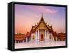 The Famous Marble Temple Benchamabophit from Bangkok, Thailand-Pumidol-Framed Stretched Canvas