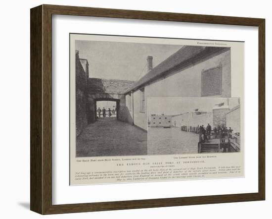 The Famous Old Sally Port at Portsmouth-null-Framed Giclee Print