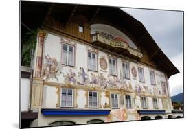 The Famous Painted Houses of Oberammergau, Bavaria, Germany, Europe-Robert Harding-Mounted Photographic Print