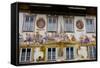 The Famous Painted Houses of Oberammergau, Bavaria, Germany, Europe-Robert Harding-Framed Stretched Canvas