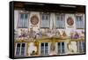 The Famous Painted Houses of Oberammergau, Bavaria, Germany, Europe-Robert Harding-Framed Stretched Canvas