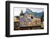 The Famous Painted Houses of Oberammergau, Bavaria, Germany, Europe-Robert Harding-Framed Photographic Print