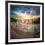 The Famous Park Guell in Barcelona, Spain-Hanna Slavinska-Framed Photographic Print