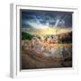 The Famous Park Guell in Barcelona, Spain-Hanna Slavinska-Framed Photographic Print