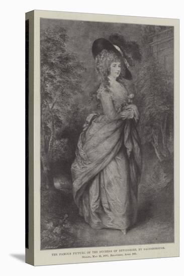 The Famous Picture of the Duchess of Devonshire-Thomas Gainsborough-Stretched Canvas