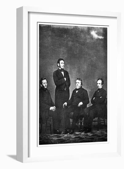 The Famous Publishing Company of Harper and Brothers' 1863-MATHEW B BRADY-Framed Giclee Print