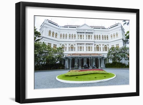 The Famous Raffles Hotel, a Singapore Landmark, Singapore, Southeast Asia, Asia-Fraser Hall-Framed Photographic Print