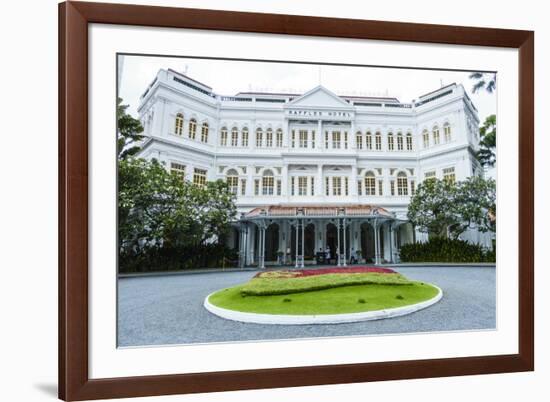 The Famous Raffles Hotel, a Singapore Landmark, Singapore, Southeast Asia, Asia-Fraser Hall-Framed Photographic Print