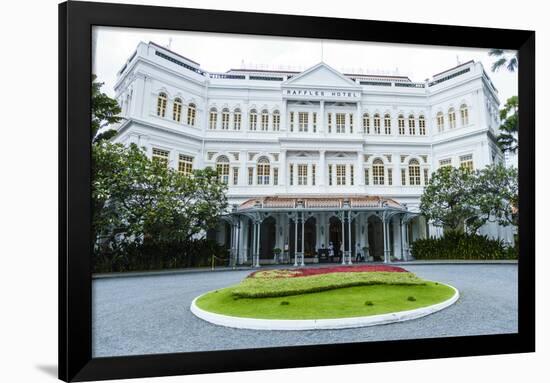 The Famous Raffles Hotel, a Singapore Landmark, Singapore, Southeast Asia, Asia-Fraser Hall-Framed Photographic Print