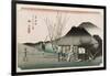 The Famous Teahouse at Mariko', from the Series 'The Fifty-Three Stations of the Tokaido', C.1834-Utagawa Hiroshige-Framed Giclee Print