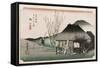 The Famous Teahouse at Mariko', from the Series 'The Fifty-Three Stations of the Tokaido', C.1834-Utagawa Hiroshige-Framed Stretched Canvas