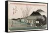 The Famous Teahouse at Mariko', from the Series 'The Fifty-Three Stations of the Tokaido', C.1834-Utagawa Hiroshige-Framed Stretched Canvas